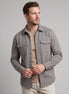 Herren Slim Fit Overshirt mit Brusttaschen
