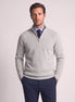 Herren Slim-Fit Pullover mit Stehkragen und Reißverschluss