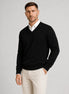 Herren Slim Fit V-Ausschnitt Pullover aus Feinstrick