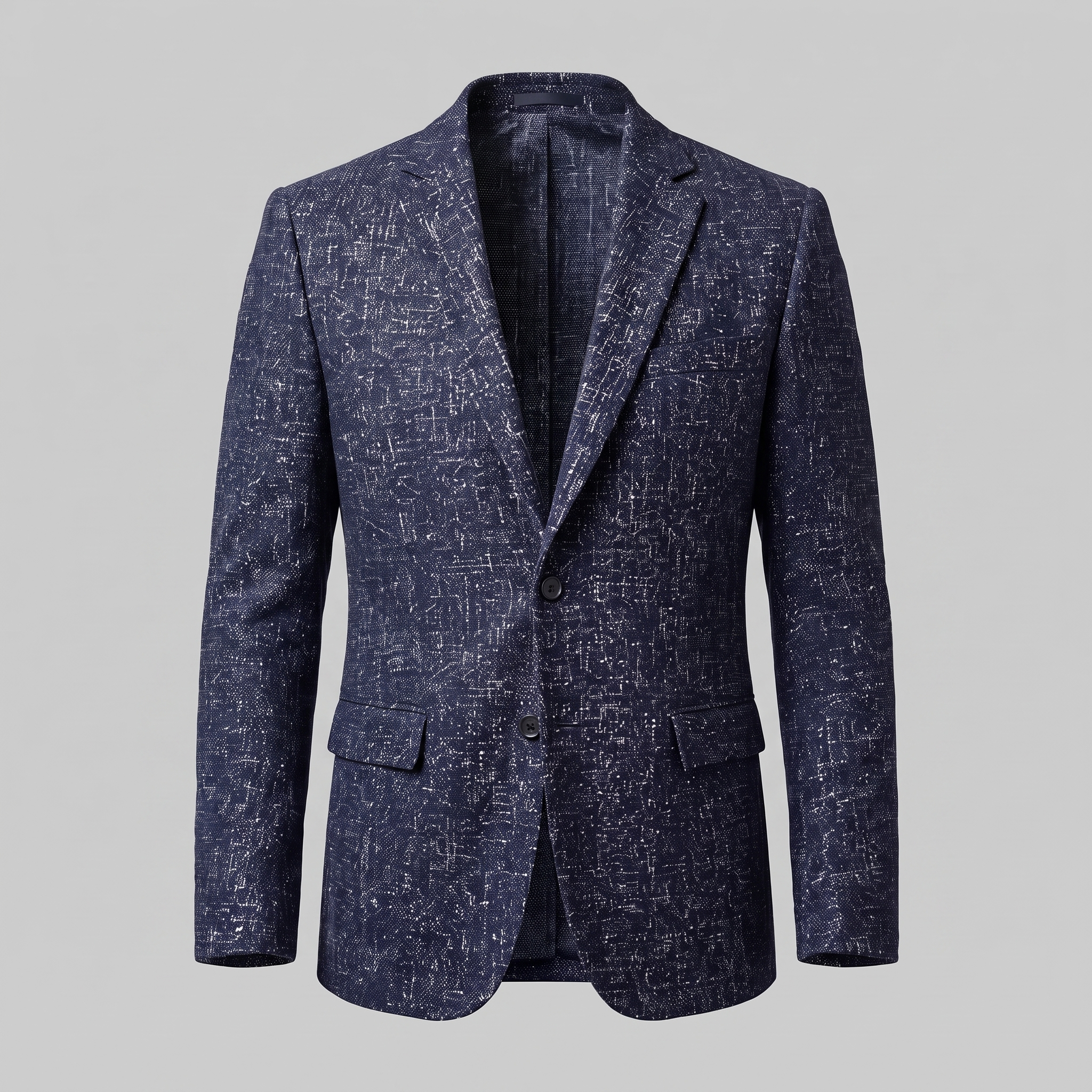 Herren Slim-Fit Winter-Blazer-Jacke