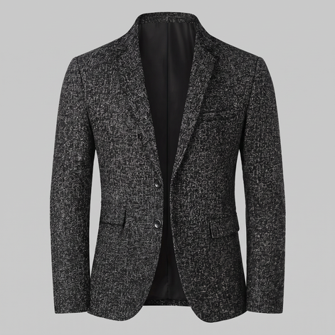 Herren Slim-Fit Winter-Blazer-Jacke
