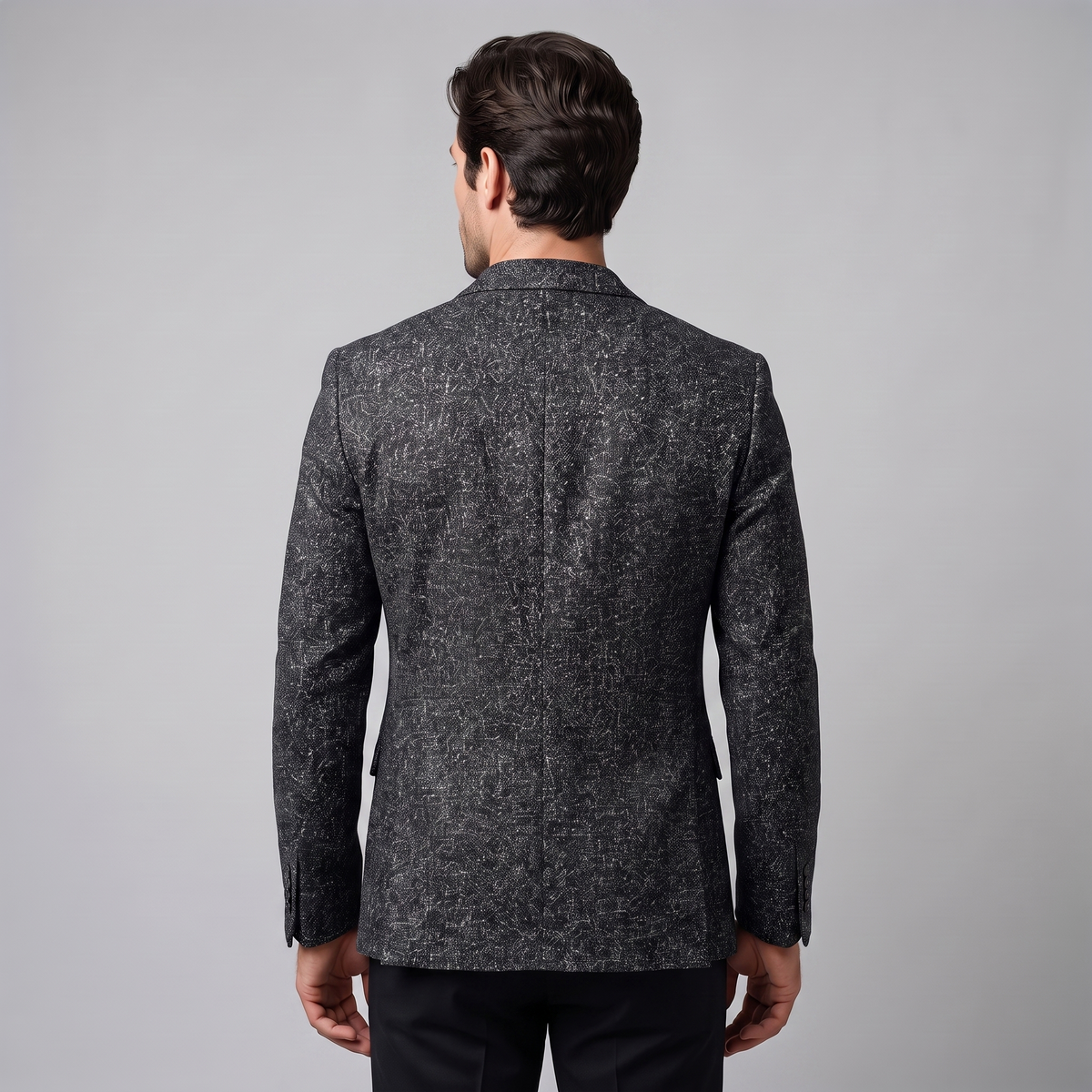 Herren Slim-Fit Winter-Blazer-Jacke