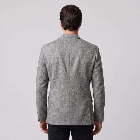Herren Slim-Fit Winter-Blazer-Jacke