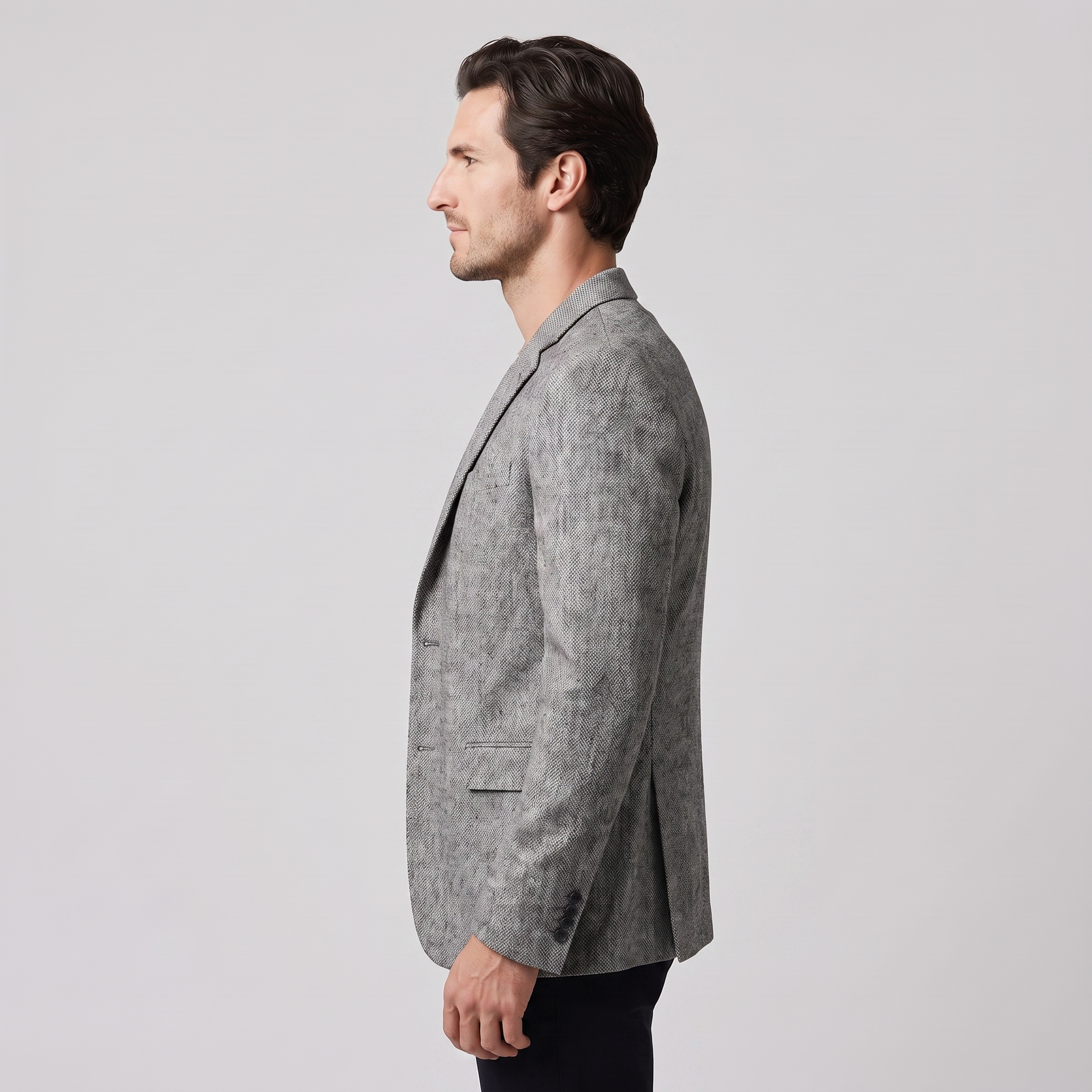 Herren Slim-Fit Winter-Blazer-Jacke
