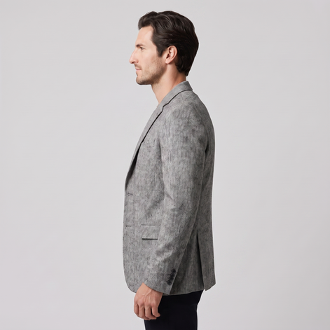 Herren Slim-Fit Winter-Blazer-Jacke