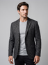 Herren Slim-Fit Winter-Blazer-Jacke
