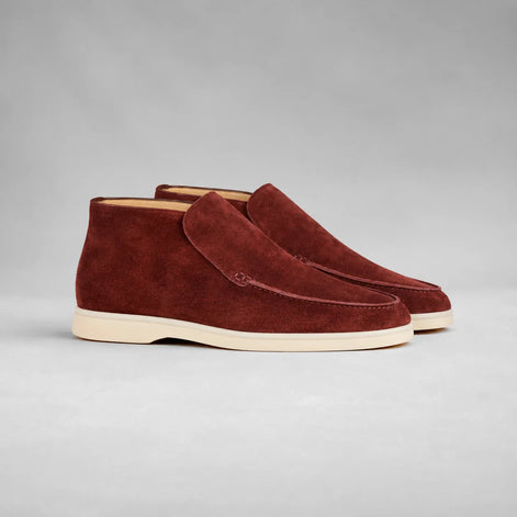 Herren Slip-On Stiefeletten mit Wildlederoptik