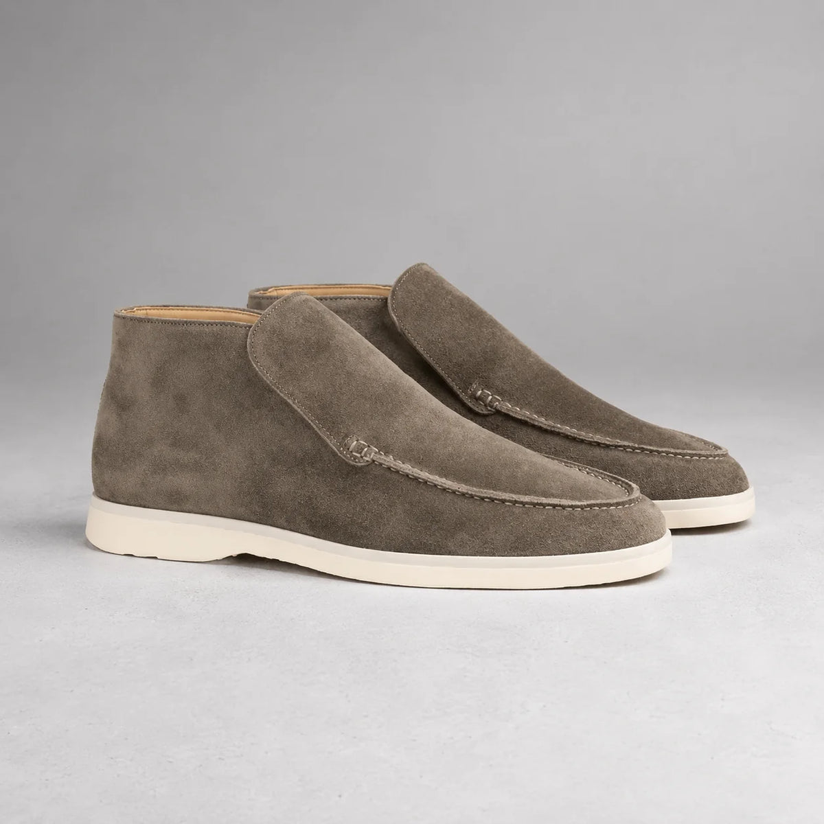 Herren Slip-On Stiefeletten mit Wildlederoptik
