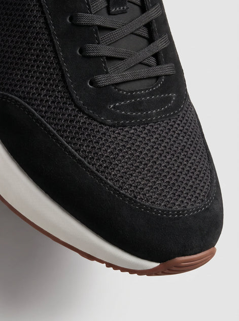 Herren Sneaker mit Flacher Plateausohle und Patchwork-Design