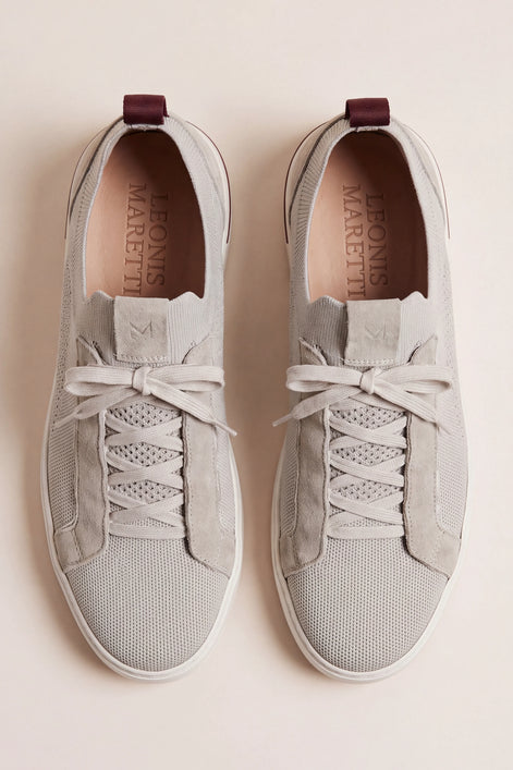 Herren Sneaker mit Wildleder-Details und Atmungsaktivem Mesh
