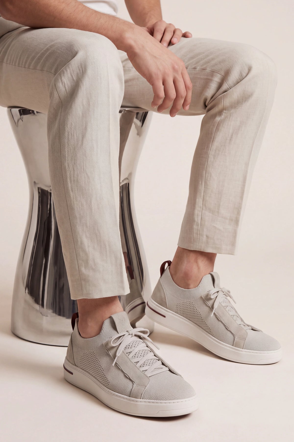 Herren Sneaker mit Wildleder-Details und Atmungsaktivem Mesh