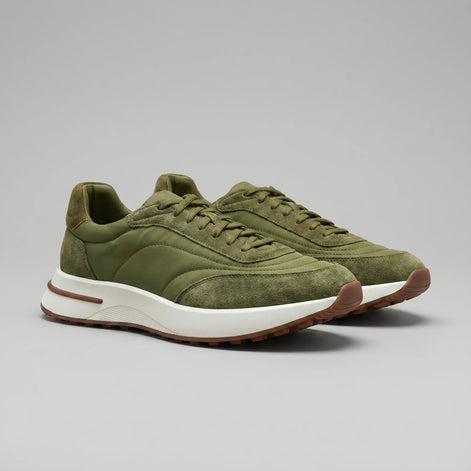 Herren Sneaker mit Wildleder- und Nylon-Details