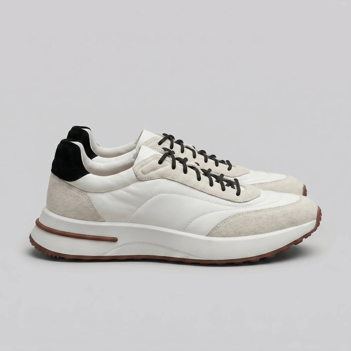 Herren Sneaker mit Wildleder- und Nylon-Details