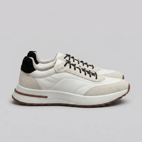 Herren Sneaker mit Wildleder- und Nylon-Details