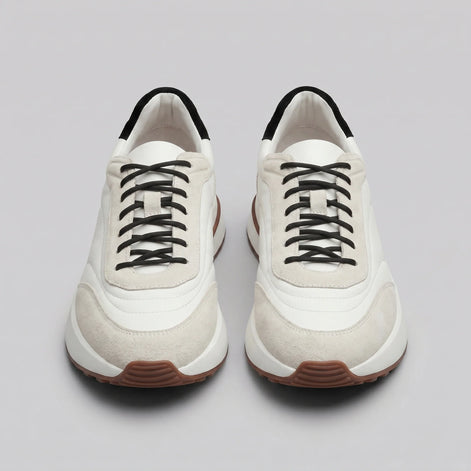 Herren Sneaker mit Wildleder- und Nylon-Details