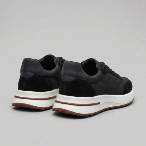 Herren Sneaker mit Wildleder- und Nylon-Details