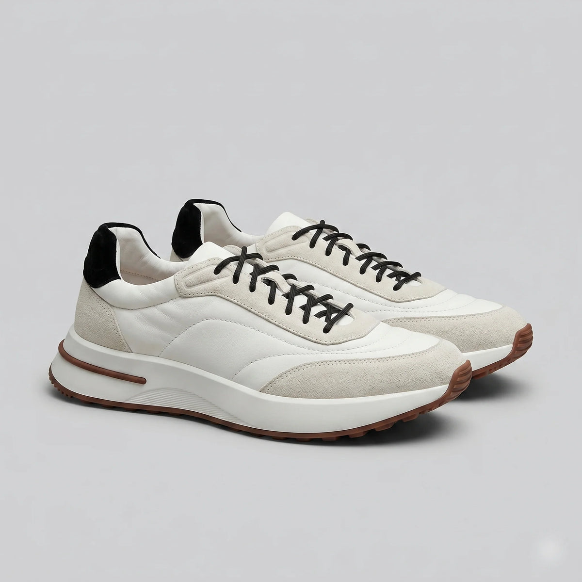Herren Sneaker mit Wildleder- und Nylon-Details