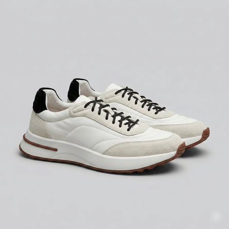 Herren Sneaker mit Wildleder- und Nylon-Details