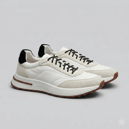 Herren Sneaker mit Wildleder- und Nylon-Details