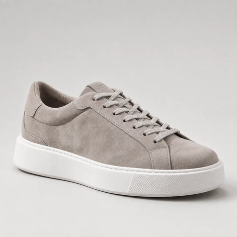 Herren Sneaker mit Wildlederoptik und flacher Sohle