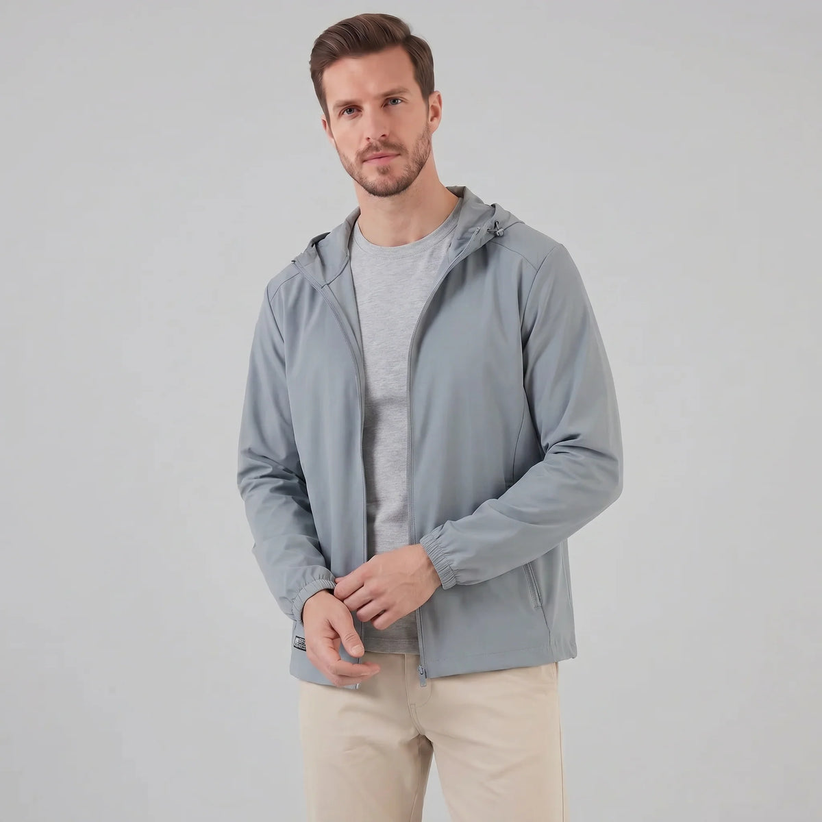 Herren Softshelljacke mit Kapuze Funktional