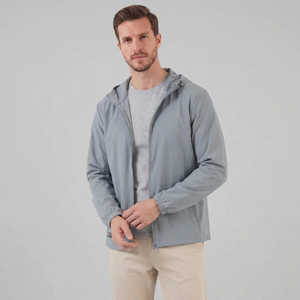 Herren Softshelljacke mit Kapuze Funktional