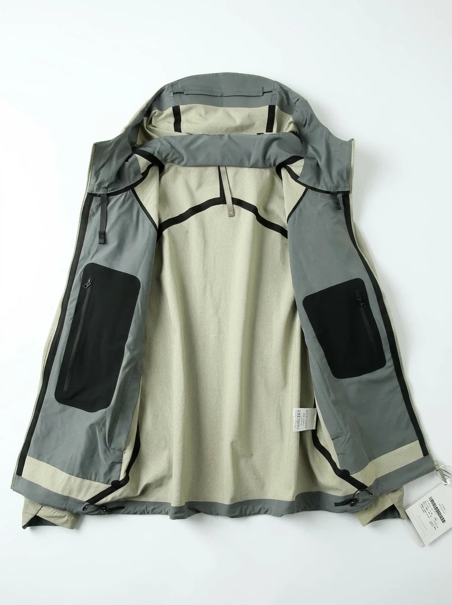 Herren Softshelljacke mit Kapuze windabweisend atmungsaktiv
