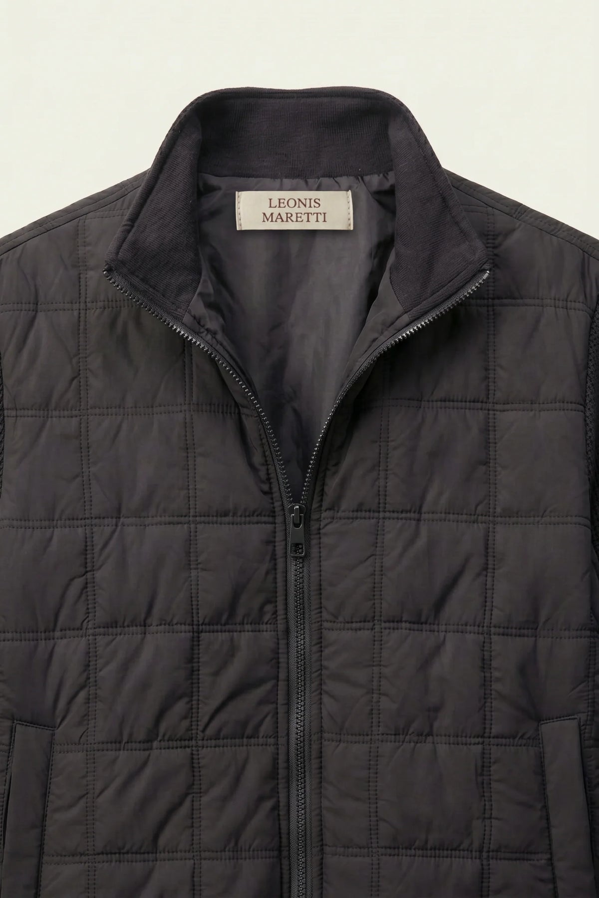 Herren Stepp-Hybridjacke mit Strickärmeln für Alltag und Freizeit