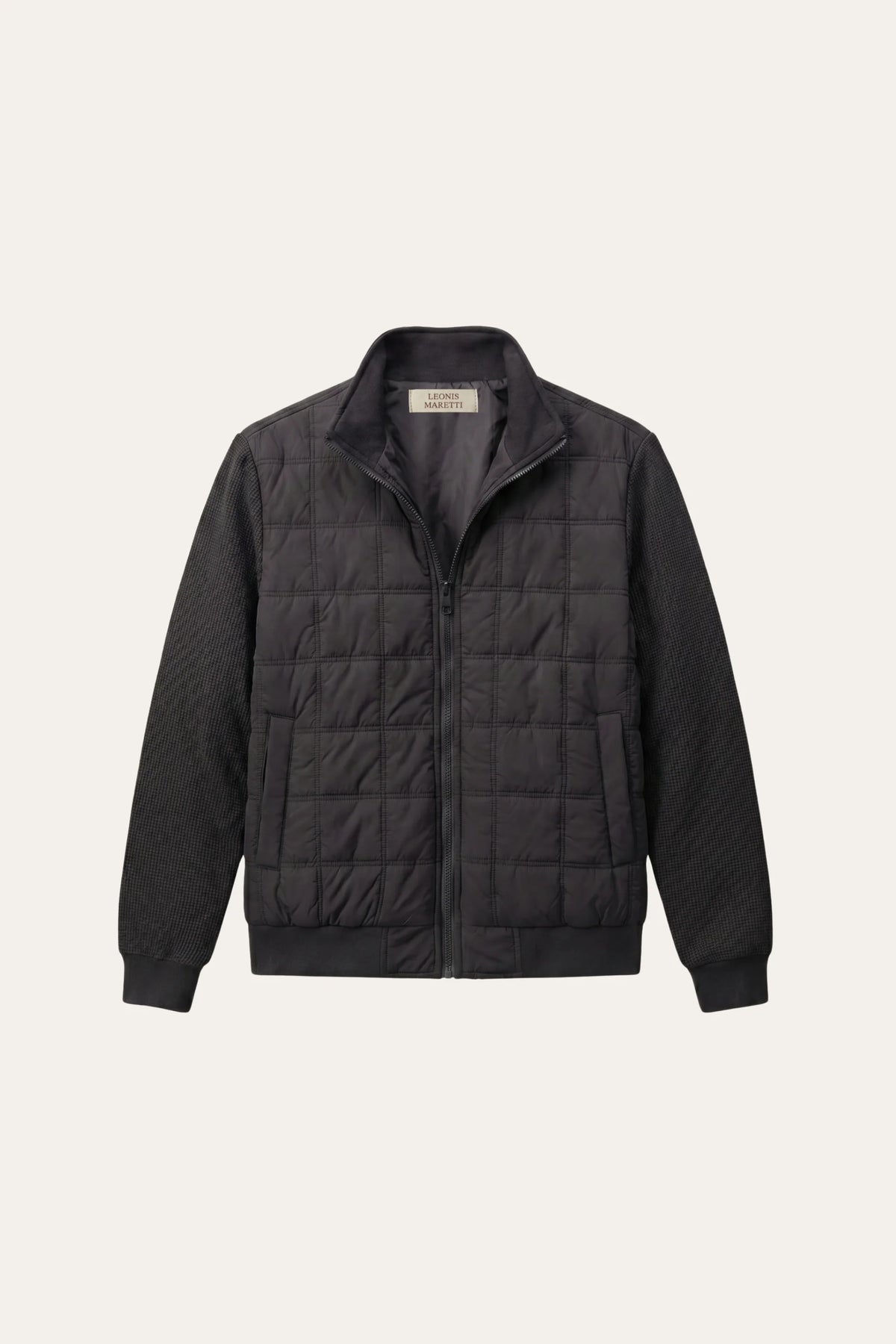 Herren Stepp-Hybridjacke mit Strickärmeln für Alltag und Freizeit