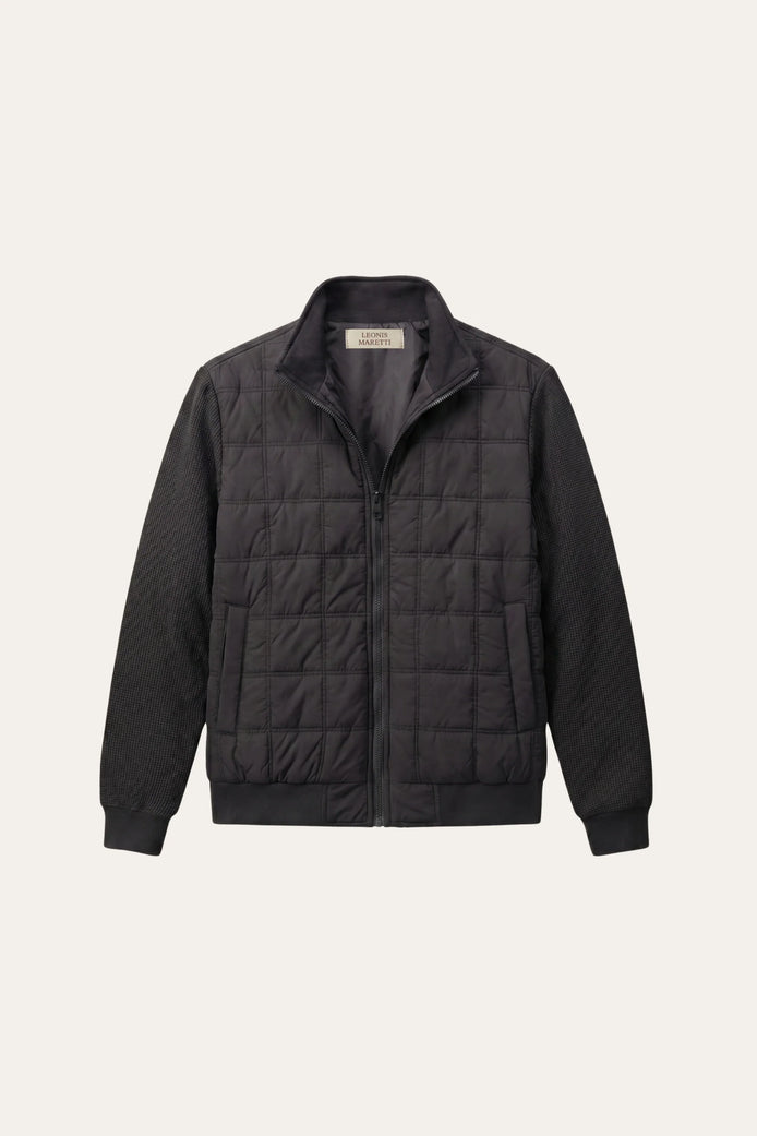 Herren Stepp-Hybridjacke mit Strickärmeln für Alltag und Freizeit