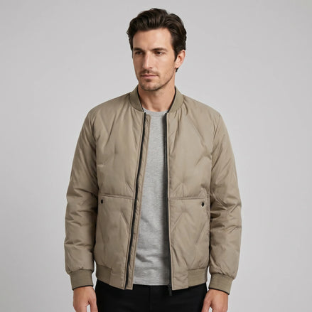 Herren Steppbomberjacke Mittellang