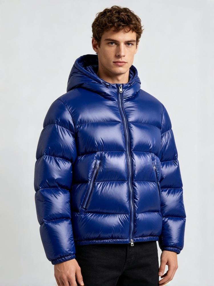Herren Steppjacke Mit Kapuze Für Kalte Tage
