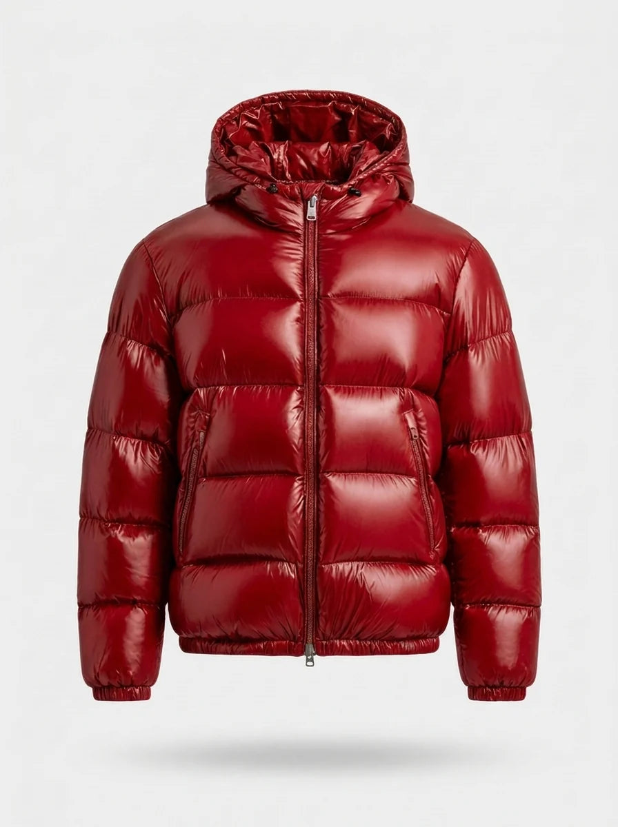 Herren Steppjacke Mit Kapuze Für Kalte Tage