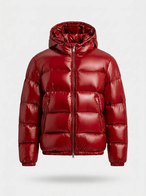 Herren Steppjacke Mit Kapuze Für Kalte Tage