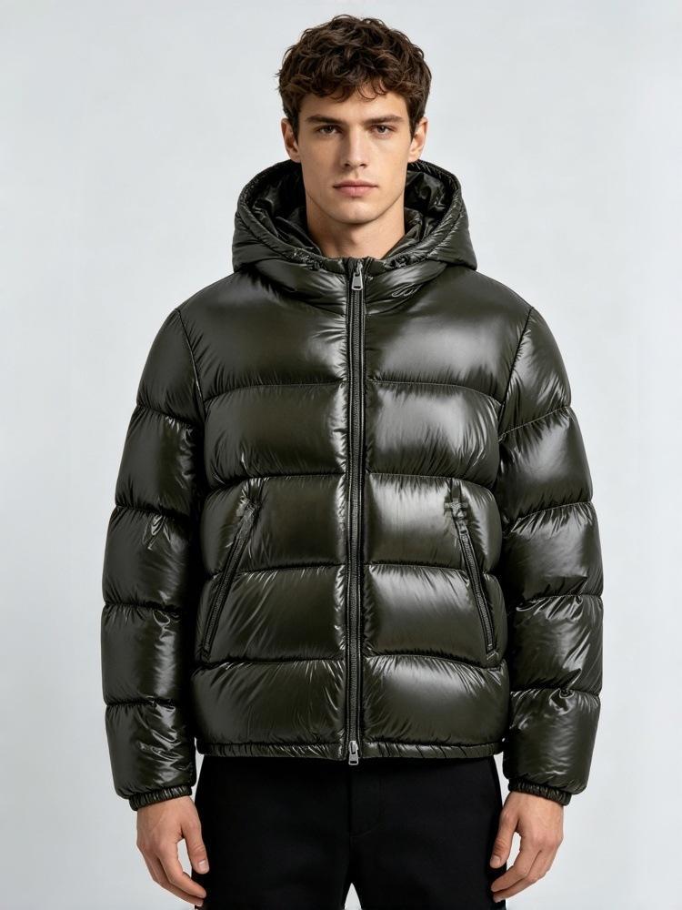 Herren Steppjacke Mit Kapuze Für Kalte Tage