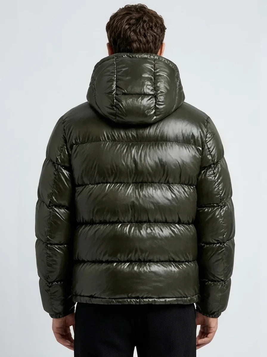 Herren Steppjacke Mit Kapuze Für Kalte Tage