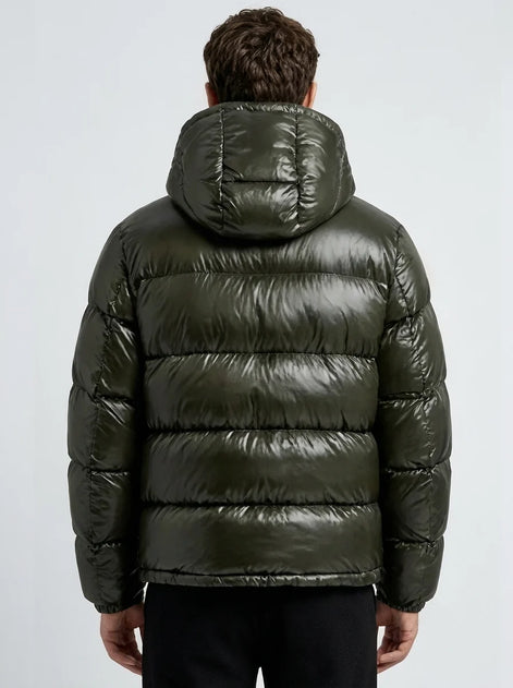 Herren Steppjacke Mit Kapuze Für Kalte Tage