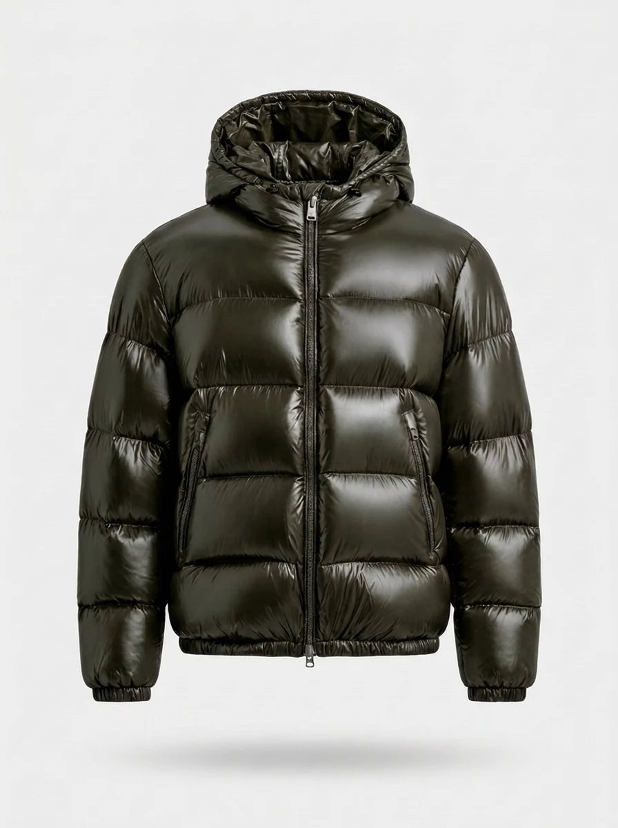 Herren Steppjacke Mit Kapuze Für Kalte Tage