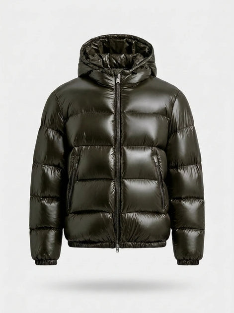 Herren Steppjacke Mit Kapuze Für Kalte Tage