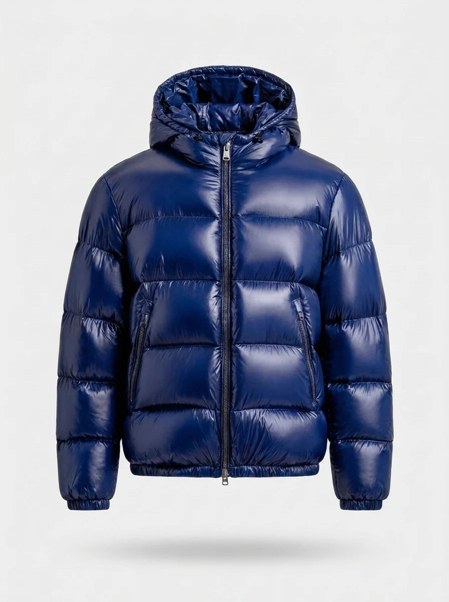Herren Steppjacke Mit Kapuze Für Kalte Tage