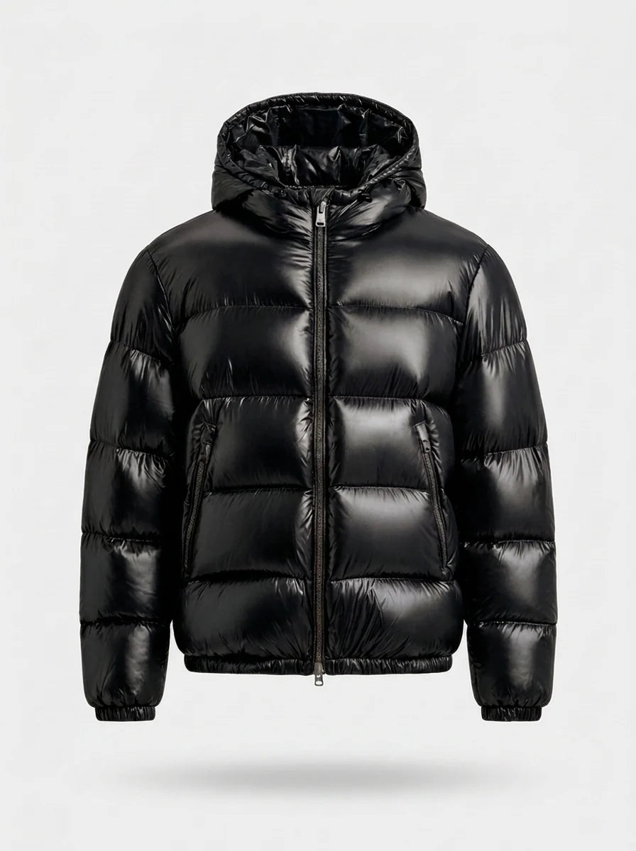 Herren Steppjacke Mit Kapuze Für Kalte Tage