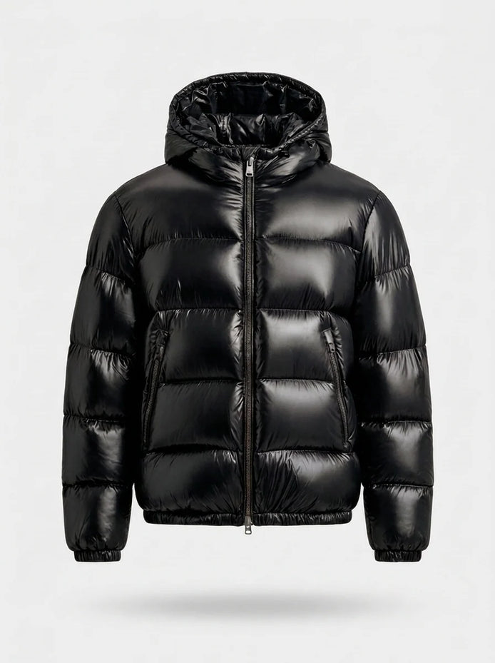Herren Steppjacke Mit Kapuze Für Kalte Tage