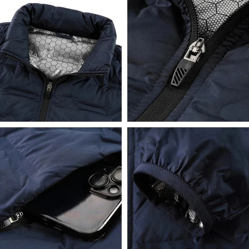 Herren Steppjacke Moderne Herbstjacke Wärmend