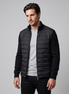 Herren Steppjacke im Hybrid-Stil mit Stehkragen