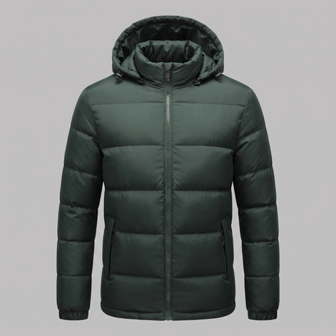 Herren Steppjacke mit Kapuze