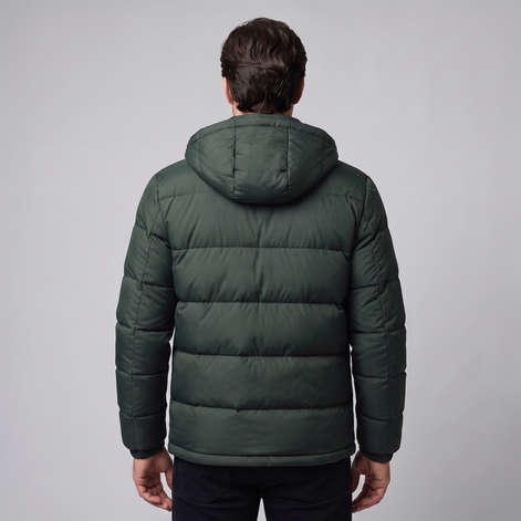Herren Steppjacke mit Kapuze