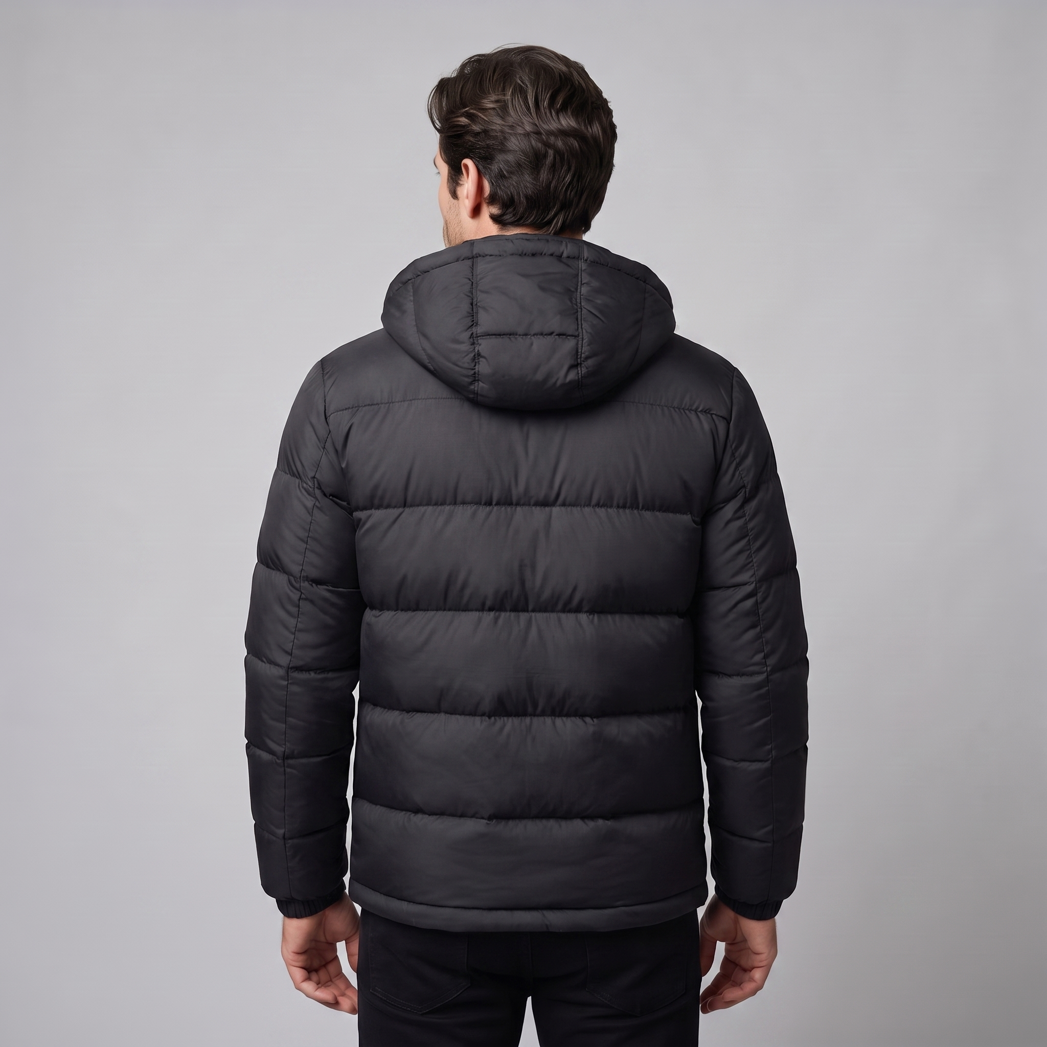 Herren Steppjacke mit Kapuze