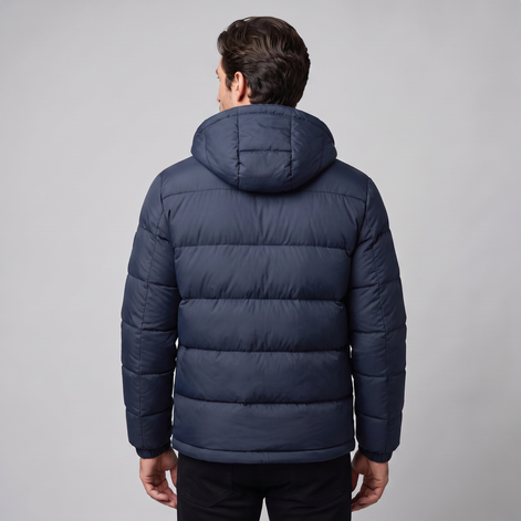 Herren Steppjacke mit Kapuze
