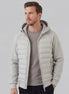 Herren Steppjacke mit Kapuze und Hybriddesign