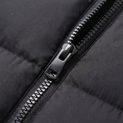 Herren Steppjacke mit Kapuze und Reißverschluss